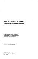 Tapa de The boundary element method for engineers