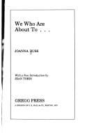 Tapa de We Who Are About To...
