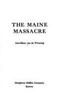 Tapa de The Maine massacre