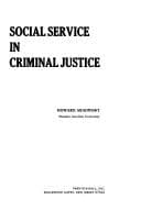 Tapa de Social service in criminal justice