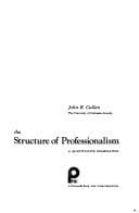 Tapa de The structure of professionalism