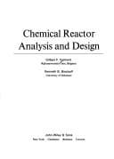Tapa de Chemical reactor analysis and design