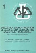 Tapa de Evaluation and optimization of laboratory methods and analytical procedures