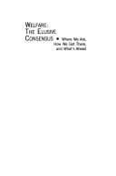 Tapa de Welfare, the elusive consensus