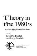 Tapa de Planning theory in the 1980's