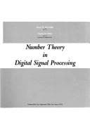 Tapa de Number theory in digital signal processing