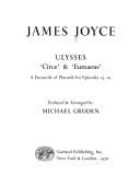Tapa de Ulysses, "Circe" & "Eumaeus" a facsimile of placards for episodes 15-16