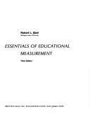 Tapa de Essentials of educational measurement
