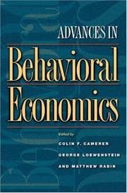 Tapa de Advances in behavioral economics
