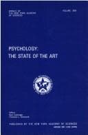 Tapa de Psychology, the state of the art