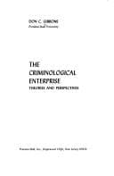 Tapa de The criminological enterprise