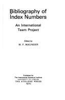 Tapa de Bibliography of index numbers