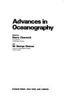 Tapa de Advances in oceanography