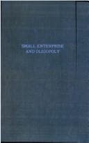 Tapa de Small enterprise and oligopoly
