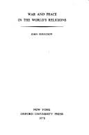Tapa de War and peace in the world's religions