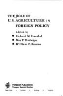 Tapa de Role of United States Agriculture in Foreign Policy