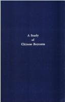 Tapa de A study of Chinese boycotts with special reference to their economic effectiveness