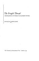 Tapa de The fragile thread