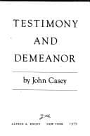 Tapa de Testimony and demeanor
