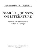 Tapa de Samuel Johnson on literature
