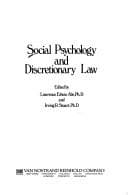 Tapa de Social psychology and discretionary law