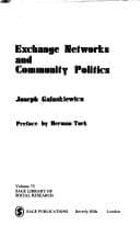 Tapa de Exchange networks and community politics
