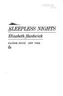 Tapa de Sleepless nights