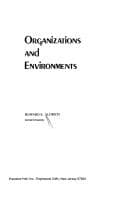 Tapa de Organizations and environments