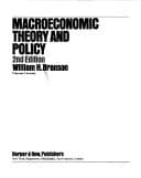 Tapa de Macroeconomic theory and policy
