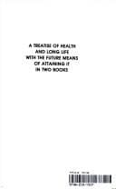 Tapa de A treatise of health and long life with the future means of attaining it