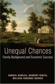 Tapa de Unequal chances