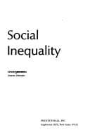 Tapa de Social inequality