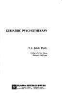 Tapa de Geriatric psychotherapy