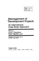 Tapa de Management of development projects