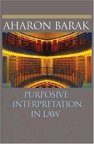 Tapa de Purposive Interpretation in Law