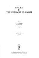 Tapa de Studies in the Economics of Search (Contributions to Economic Analysis)