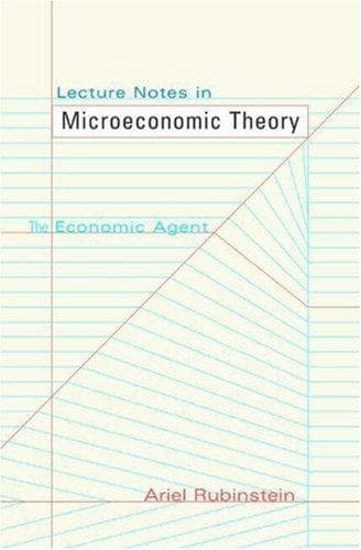 Tapa de Lecture notes in microeconomic theory
