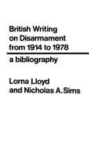 Tapa de British writing on disarmament from 1914 to 1978