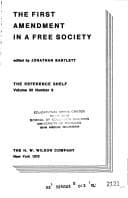 Tapa de The First amendment in a free society