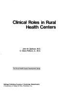 Tapa de Clinical roles in rural health centers