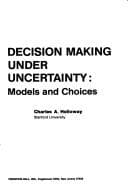 Tapa de Decision making under uncertainty