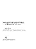 Tapa de Management fundamentals