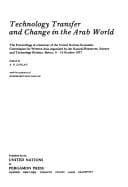 Tapa de Technology transfer and change in the Arab world