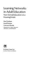 Tapa de Learning networks in adult education