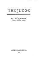 Tapa de The judge