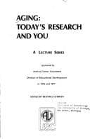 Tapa de Aging, today's research and you
