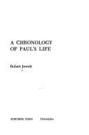 Tapa de A chronology of Paul's life