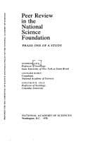 Tapa de Peer review in the National Science Foundation