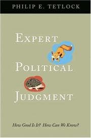 Tapa de Expert Political Judgment