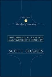 Tapa de Philosophical Analysis in the Twentieth Century, Volume 2